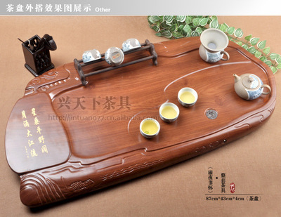 【超大规格茶盘 实木茶盘 高档茶盘 木质茶海批发CPR3215 红色】价格,厂家,图片,其他茶具,潮州市金团日用品贸易-